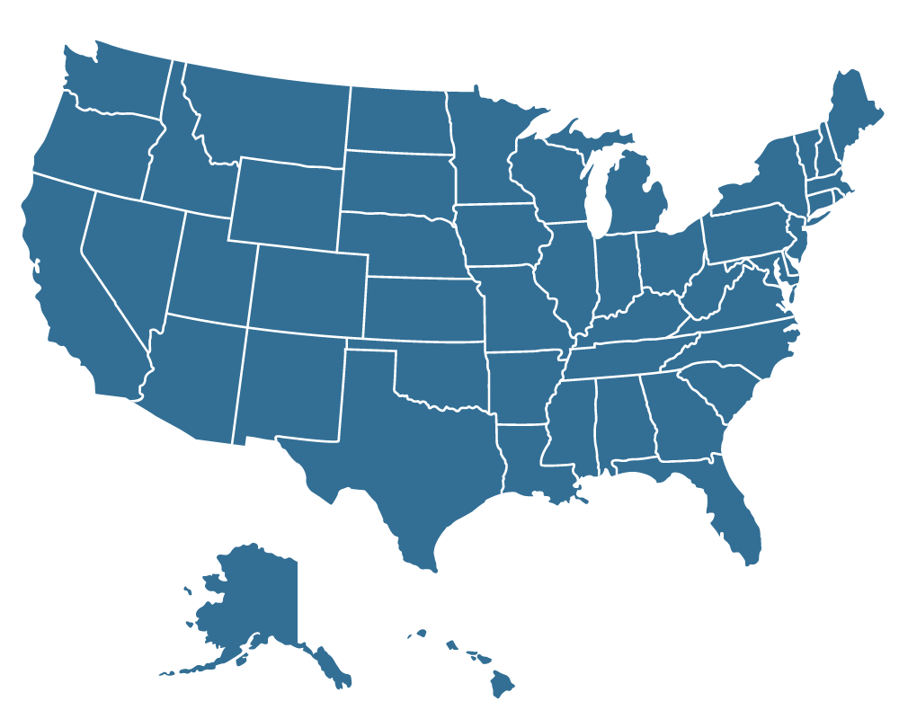 map of USA